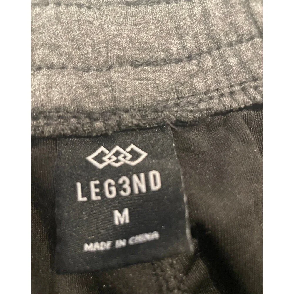 LEG3ND Men’s Jogger Sweatpants Medium Charcoal Gray Athletic Lounge Pants